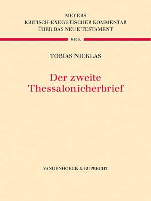 cover image of Der Zweite Thessalonicherbrief